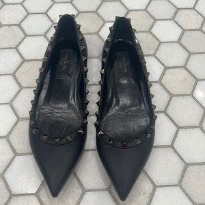 Valentino ROCKSTUD BALLET FLAT size 38. Like new